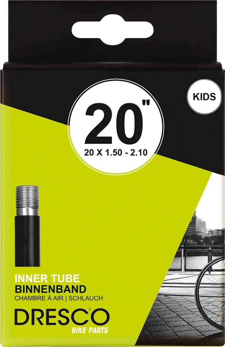 Dresco Binnenband 20 X 1.50-2.10 (40/54-406) Schrader 35mm 1 Dresco Binnenband 20 X 1.50-2.10 (40/54-406) Schrader 35mm