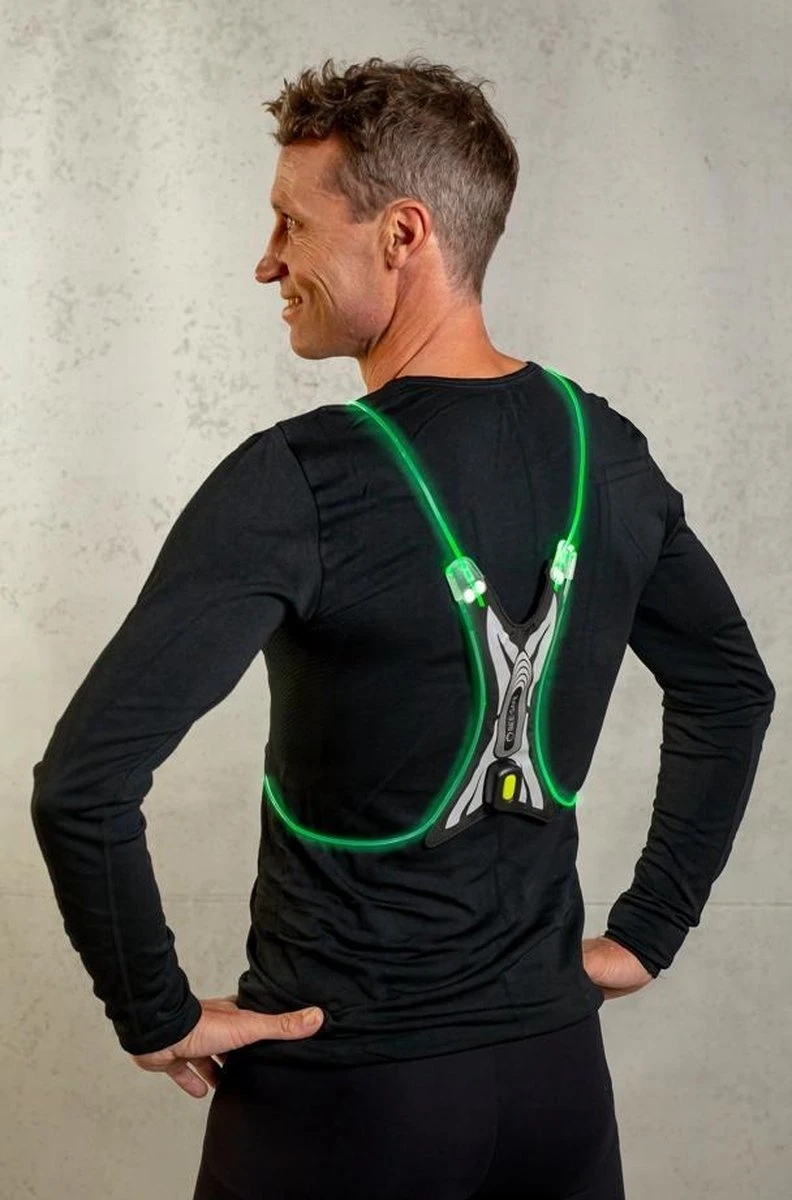 Led Vest USB Spider| BEE SAFE Green | Hardloop Verlichting | Hardloopvest Met Verlichting 7 Led Vest USB Spider| BEE SAFE Green | Hardloop Verlichting | Hardloopvest Met Verlichting - Afbeelding 7