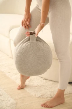 Meditatiekussen Eco Rib Grijs Rond - Lotus | Yoga Kussen -Merkloos Verkoop 799x1200 24