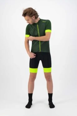 Rogelli Dusk - Fietsshirt Korte Mouwen - Heren - Maat XL - Groen, Fluor-Geel -Merkloos Verkoop 800x1200 57