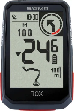 SIGMA SPORT ROX 4.0 GPS Fietscomputer Incl. Stuurhouder, Zwart