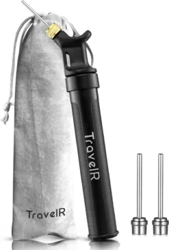 TravelR Ballenpomp - Met Draagtas - 2 Extra Naalden - Universeel - Zwart
