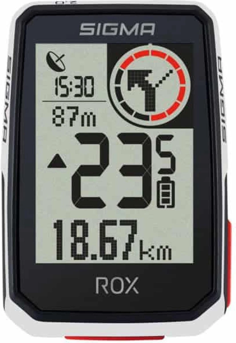 SIGMA SPORT GPS Fietscomputer Sigma ROX 4.0 GPS Met Standaard Stuurhouder - Wit 1 SIGMA SPORT GPS Fietscomputer Sigma ROX 4.0 GPS Met Standaard Stuurhouder - Wit