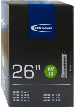 Schwalbe Binnenband - AV13 - 26 Inch X 1.50 - 2.40 - Auto Ventiel - 40mm -Merkloos Verkoop 831x1200 2