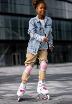 Nijdam Inline Skates Verstelbaar - White Wedge - Wit/Fuchsia - 29-32 -Merkloos Verkoop 835x1200 4