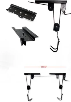 Merkloos Decopatent® Fietslift Ophangsysteem - Ophangen Fiets Aan Plafond - Fietstakel - Fietshaak - Dubbele Fietsophangsysteem Met Katrol -Merkloos Verkoop 837x1200 5