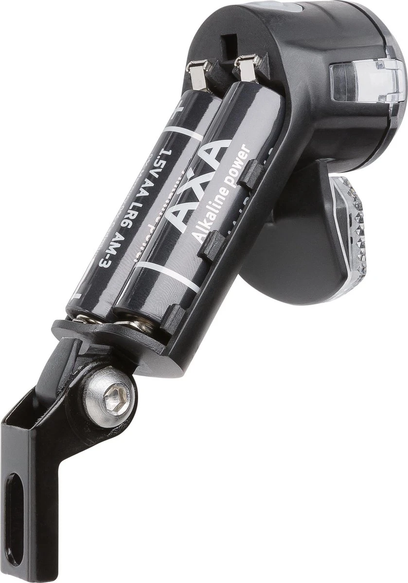 AXA Nox Sport 12 Lux - Fietslamp Voorlicht - LED Koplamp - Fietsverlichting Op Batterij - Auto/Off - Zwart 4 AXA Nox Sport 12 Lux - Fietslamp Voorlicht - LED Koplamp - Fietsverlichting Op Batterij - Auto/Off - Zwart - Afbeelding 4