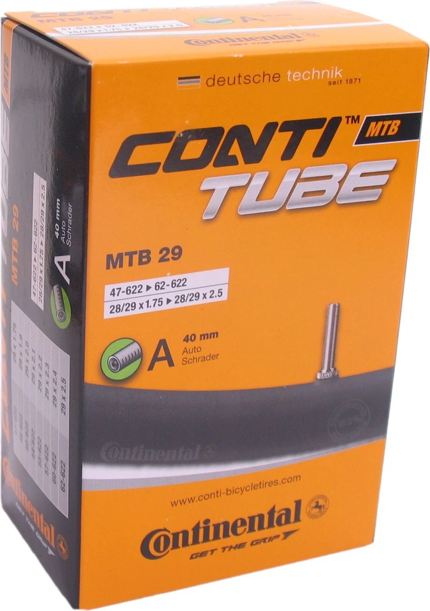 Continental Binnenband Mtb 28/29 X 1.75/2.5 (47/62-622) Av 40 Mm 3 Continental Binnenband Mtb 28/29 X 1.75/2.5 (47/62-622) Av 40 Mm - Afbeelding 3