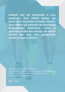 CAROX - 2 Paar Witte Sportsokken - Maat 41-46 - Compressiekousen - Compressie Sokken - Hardloopsokken - Steunkousen - Sokken Voor Dames En Heren - Unisex – Wit Turquoise - Meerdere Maten Beschikbaar -Merkloos Verkoop 848x1200 1