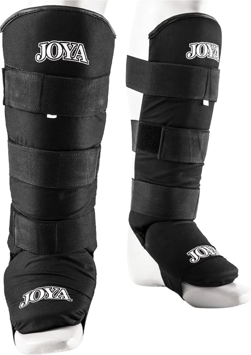 Joya Fightgear - "Velcro" Scheenbeschermers - Volwassenen - Zwart - XL 2 Joya Fightgear - "Velcro" Scheenbeschermers - Volwassenen - Zwart - XL - Afbeelding 2
