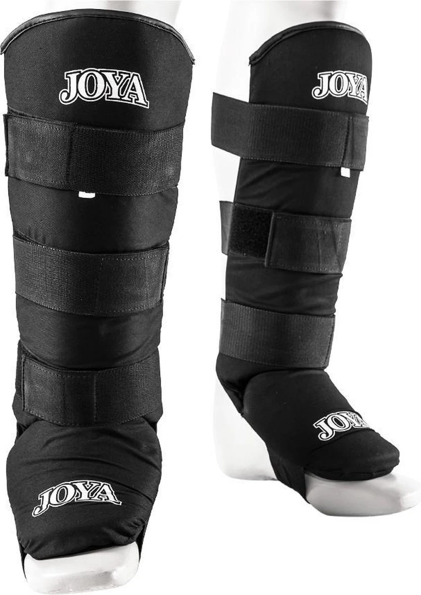 Joya Fightgear - "Velcro" Scheenbeschermers - Zwart - M 1 Joya Fightgear - "Velcro" Scheenbeschermers - Zwart - M