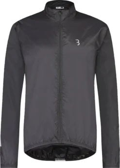 BBB Cycling BaseShield Regenjas Fiets - Wielren Fietsjack - Regenjack - Wind- En Waterdicht - Zwart - Maat L