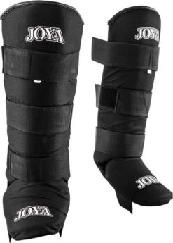 Joya Fightgear - "Velcro" Scheenbeschermers - Volwassenen - Zwart - XL