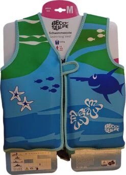 Beco Sealife – Zwemvest Kind – Drijfvest Voor Kinderen Van 18-30 Kg – Maat M - Blauw/Groen -Merkloos Verkoop 865x1200