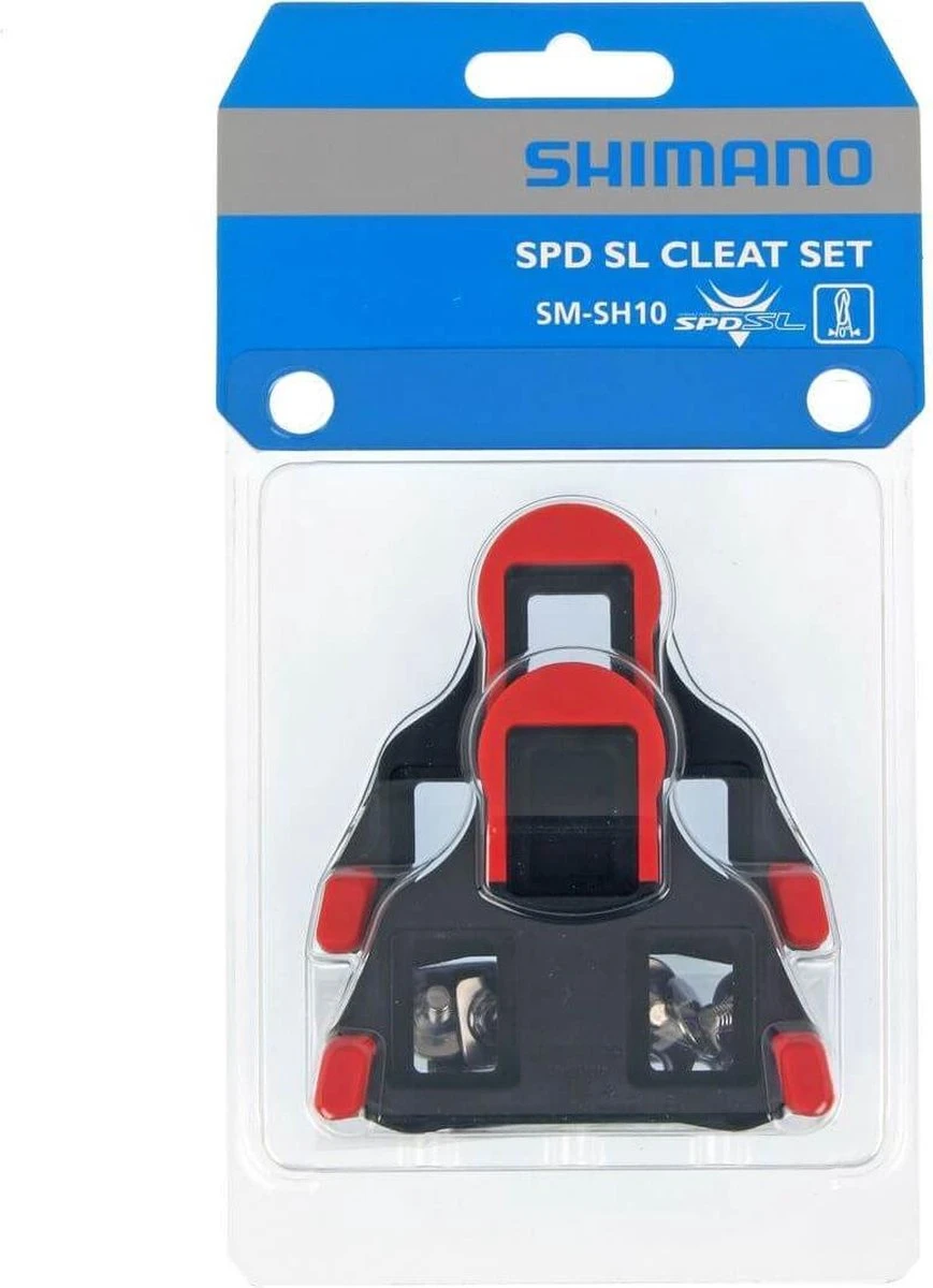 Shimano Schoenplaatjes Spd-sl Sm-sh10 0° Speling Rood 1 Shimano Schoenplaatjes Spd-sl Sm-sh10 0° Speling Rood