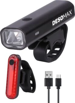 DesoMax® Fietsverlichting Set USB Oplaadbaar Heldere Fietslamp - Voorlicht - Achterlicht - Koplamp - Achterlamp 19 DesoMax® Fietsverlichting Set USB Oplaadbaar Heldere Fietslamp - Voorlicht - Achterlicht - Koplamp - Achterlamp -Merkloos Verkoop 870x1200 6