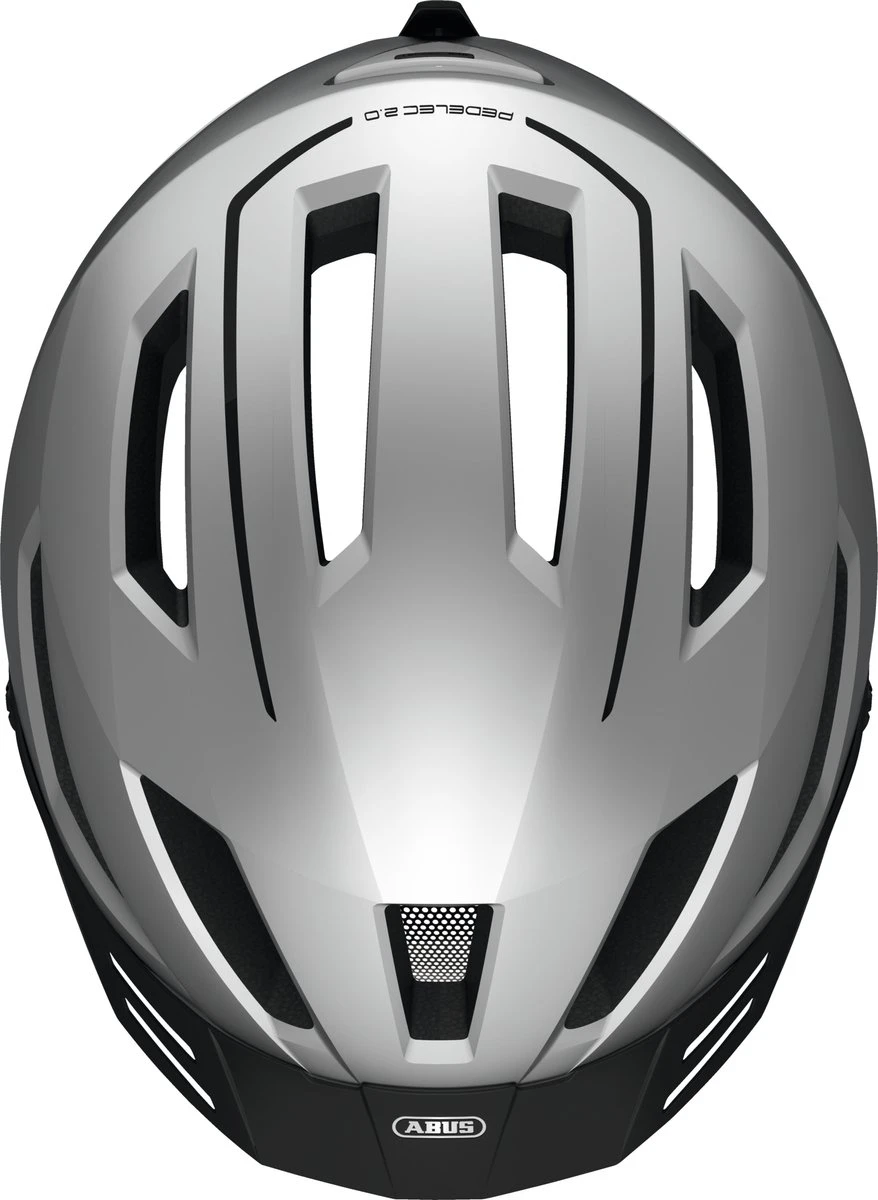 ABUS Pedelec 2.0 Fietshelm – Silver Edition – Maat M (52-57 Cm) NTA Gekeurd – Geschikt Voor High Speed E-bikes En Snorfietsen 3 ABUS Pedelec 2.0 Fietshelm – Silver Edition – Maat M (52-57 Cm) NTA Gekeurd – Geschikt Voor High Speed E-bikes En Snorfietsen - Afbeelding 3