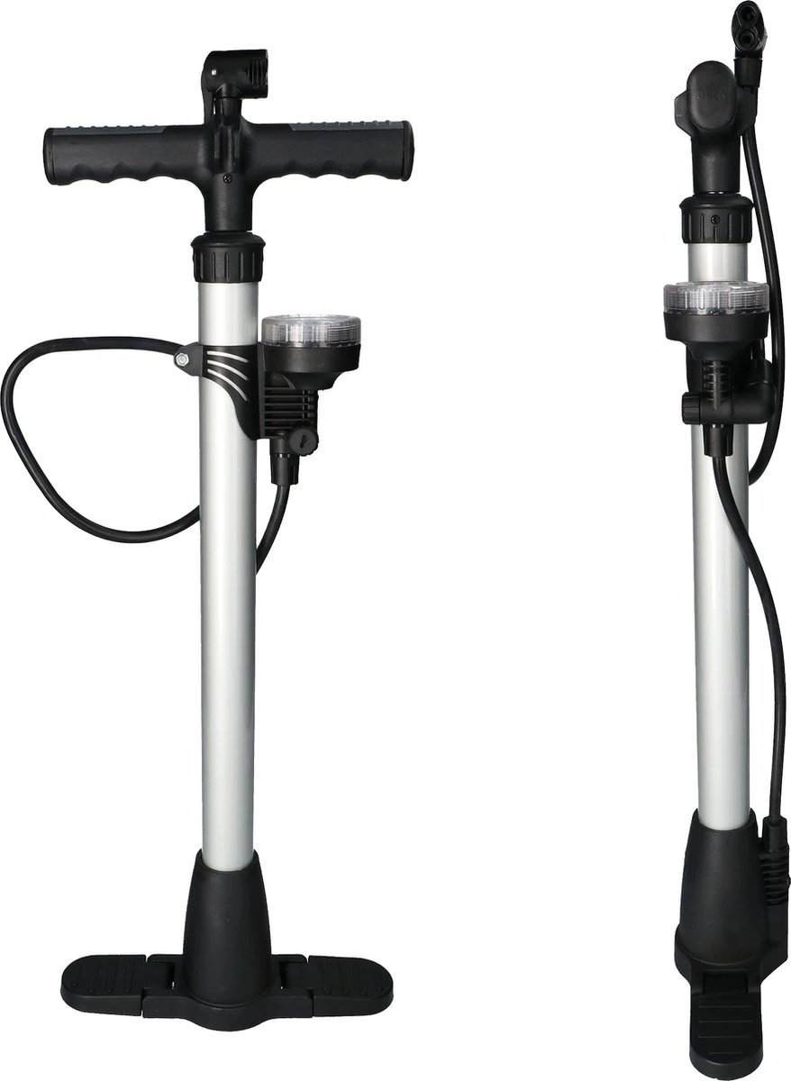 Dresco Fietspomp - Manometer – Zwart 7 Dresco Fietspomp - Manometer – Zwart - Afbeelding 7