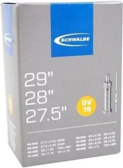 Schwalbe Binnenband 27.5/29 X 1.50/2.40 (40/62-584/635) Dv 40 Mm 16 Schwalbe Binnenband 27.5/29 X 1.50/2.40 (40/62-584/635) Dv 40 Mm -Merkloos Verkoop 885x1200 11