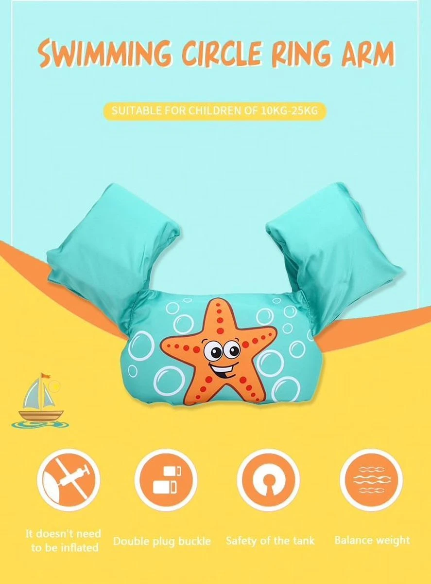 Merkloos Zwemvest Kinderen - Zeedieren| 2 - 6 Jaar | 15 - 25kg | Veilig Zwemmen | Zwemband | Reddingsvest | Kidzstore.eu 4 Merkloos Zwemvest Kinderen - Zeedieren| 2 - 6 Jaar | 15 - 25kg | Veilig Zwemmen | Zwemband | Reddingsvest | Kidzstore.eu - Afbeelding 4