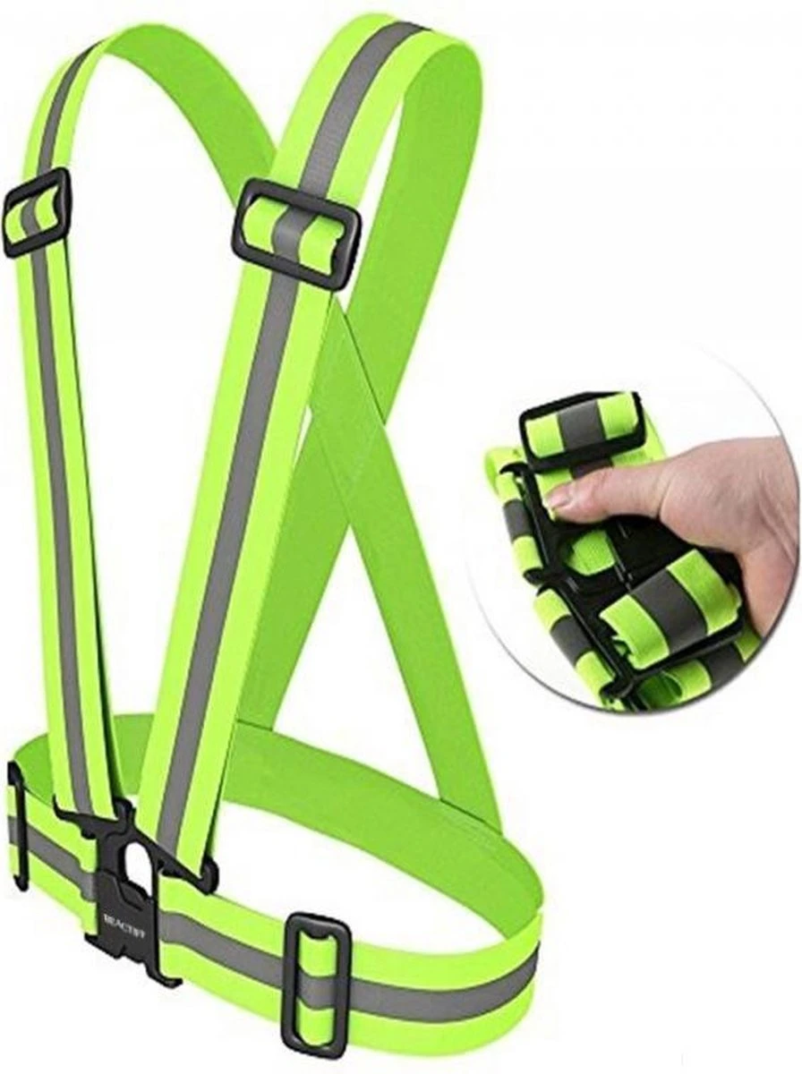 Veiligheidsriem / Veiligheidshesje / Verkeersvest | S, M Tot XL Verstelbaar Reflecterend | Unisex , Band Cross Belt Vest - Elastische Kruisgordel Fietsen Hardlopen Sporten 7 Veiligheidsriem / Veiligheidshesje / Verkeersvest | S, M Tot XL Verstelbaar Reflecterend | Unisex , Band Cross Belt Vest - Elastische Kruisgordel Fietsen Hardlopen Sporten - Afbeelding 7