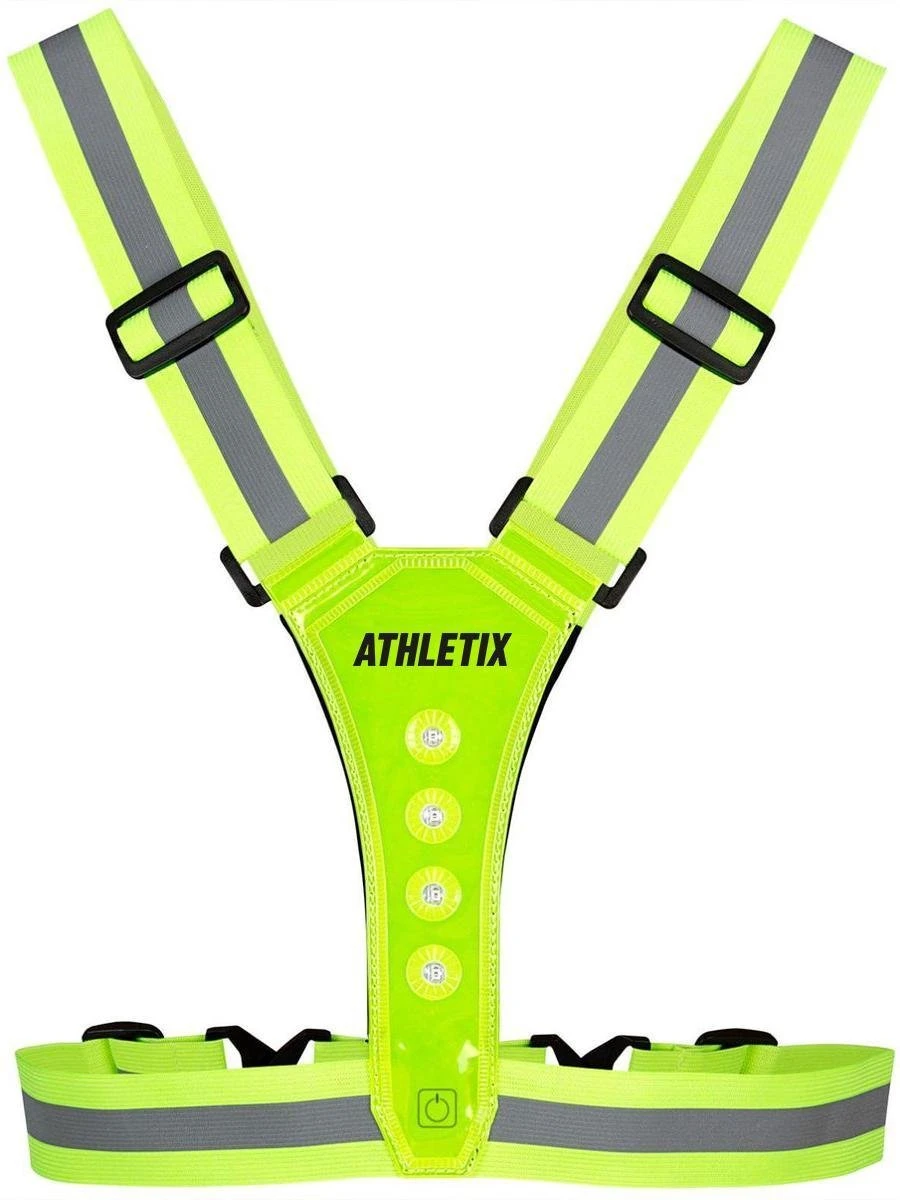 Athletix® - Hardloopvest Met Verlichting - LED - One-Size - Verstelbaar - Unisex - Sportvest - Met Batterijen 6 Athletix® - Hardloopvest Met Verlichting - LED - One-Size - Verstelbaar - Unisex - Sportvest - Met Batterijen - Afbeelding 6