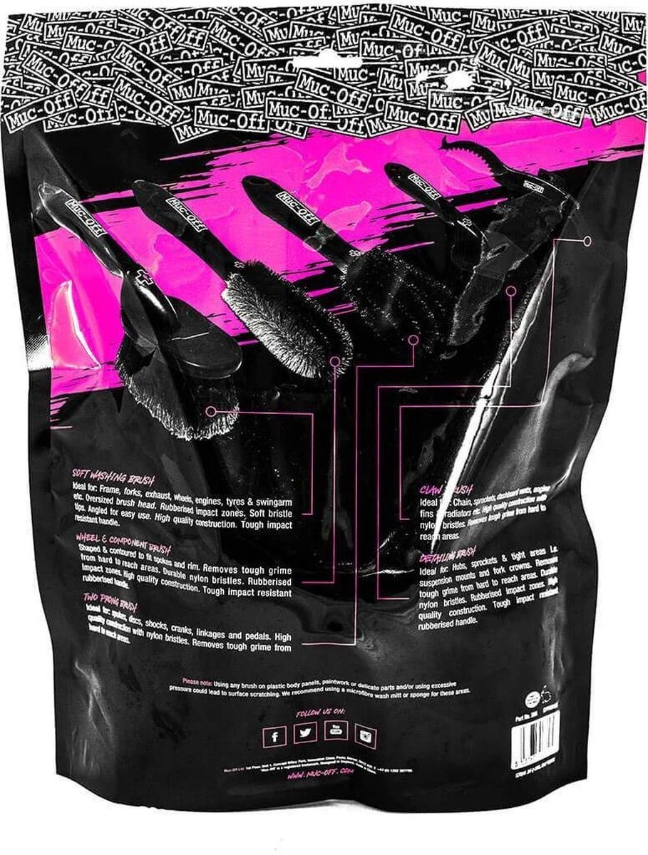 Muc-Off Fiets & Motor Borstelset - 5 Delig 9 Muc-Off Fiets & Motor Borstelset - 5 Delig - Afbeelding 9