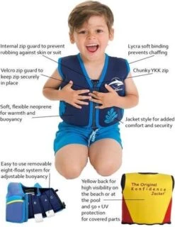 Konfidence - Zwemvest/Drijfvest Kind - Blauw - 1,5-3 Jaar / 12-20 Kg 26 Konfidence - Zwemvest/Drijfvest Kind - Blauw - 1,5-3 Jaar / 12-20 Kg -Merkloos Verkoop 926x1200
