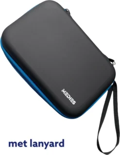 Medies - Premium Darts Case Large Met 6 Darts | Darts Etui | Darts Wallet - EVA Schok Bestendige Buitenkant - Voor 6 Pijlen Met Lanyard - 6 Steel Darts Pijlen 23 Gram Met Pvc Tube Inbegrepen - Blauw -Merkloos Verkoop 929x1200