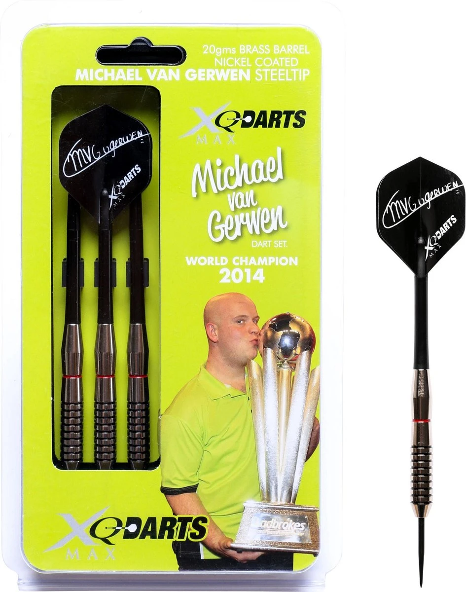 XQ-Max Darts Michael Van Gerwen Dartset 20 GR Nickel 1 XQ-Max Darts Michael Van Gerwen Dartset 20 GR Nickel