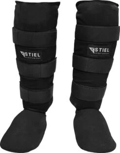 Stiel Scheenbeschermers Kickboksen - Katoen - Zwart - XL