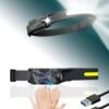 K-NATICS LED Hoofdlamp - USB-C Oplaadbaar - Bewegingssensor - 230 Graden En 5 Lichtstanden - Extra Licht (80 Gram) - Waterdicht - 2 Jaar Garantie!