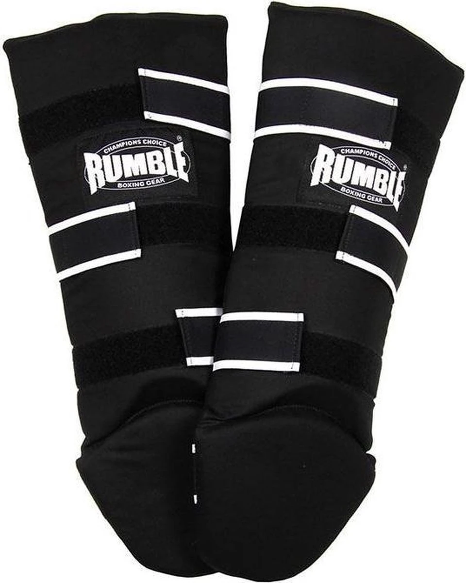 Rumble Kickboks Scheenbeschermers Luxe Zwart M 1 Rumble Kickboks Scheenbeschermers Luxe Zwart M