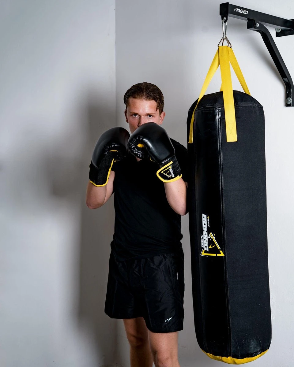 Avento Bokszak - 20 Kg / 100 Cm - Zwart/Geel 5 Avento Bokszak - 20 Kg / 100 Cm - Zwart/Geel - Afbeelding 5