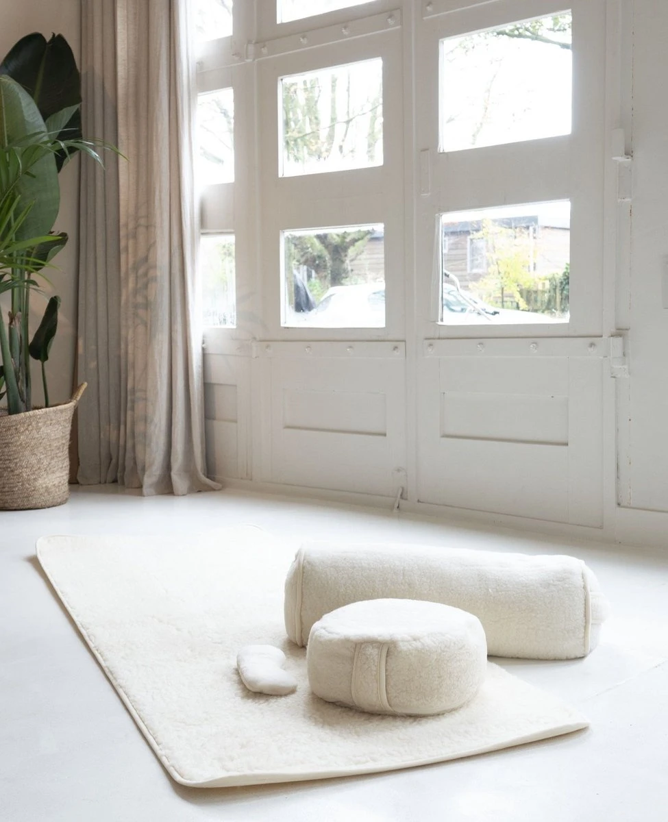 Yoga Bolster Merino Wol - Lotus 5 Yoga Bolster Merino Wol - Lotus - Afbeelding 5