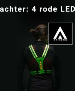 ARISENN® 3D LED Hardloop Verlichting - Led Harnas - Led Vest - INCL. Hersluitbare Zipper Bag - Wit Licht Voor & Rood Licht Achter - Hardloop Led Verlichting - Reflecterend Hardloop Vest - Hardlopen - Sport Verlichting - Incl Batterijen -Merkloos Verkoop 991x1200 1