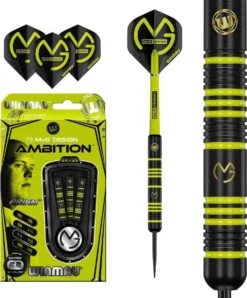 Winmau Michael Van Gerwen Ambition Black Coated Brass - Dartpijlen - 24 Gram -Merkloos Verkoop 995x1200 5